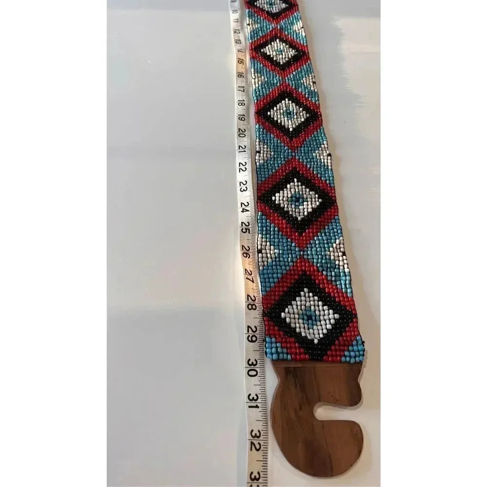 Multicolor Patterned Women's Belt - Picture 5 of 6